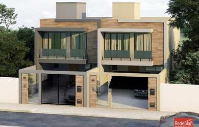 Imagem: A casa possui 3 Dormitórios, 1 Banheiro, 2 Vagas na garagem