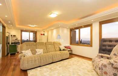 Imagem: O apartamento na cobertura possui 4 Dormitórios, 4 Banheiros