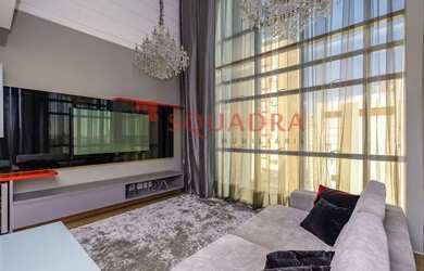 Imagem: O apartamento possui 1 Dormitório, 2 Banheiros, 2 Vagas na