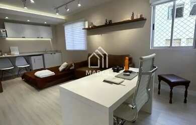 Imagem: O apartamento possui 1 Dormitório, 1 Banheiro, 52m² de Área