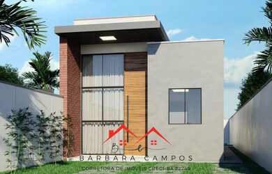 Imagem: A casa possui 2 Dormitórios, 2 Banheiros, 2 Vagas na garagem