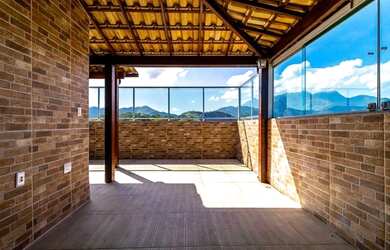 Imagem: O apartamento na cobertura possui 2 Dormitórios, 2 Banheiros