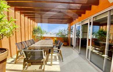 Imagem: O apartamento na cobertura possui 3 Dormitórios, 4 Banheiros