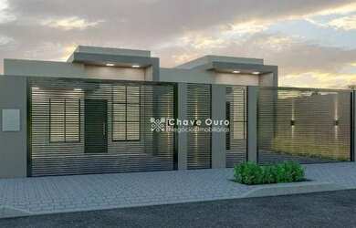 Imagem: A casa possui 3 Dormitórios, 2 Banheiros, 2 Vagas na garagem