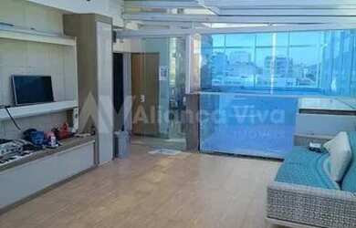 Imagem: O apartamento na cobertura possui 4 Dormitórios, 5 Banheiros