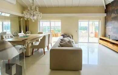 Imagem: O apartamento na cobertura possui 4 Dormitórios, 5 Banheiros