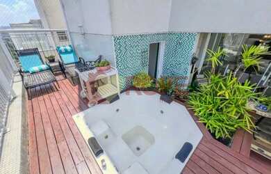 Imagem: O apartamento na cobertura possui 3 Dormitórios, 5 Banheiros