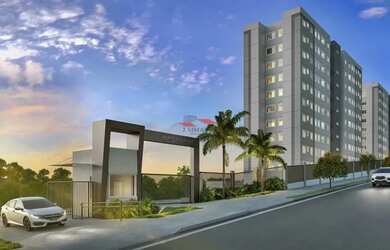 Imagem: O apartamento possui 2 Dormitórios, 1 Banheiro, 1 Vaga na garagem