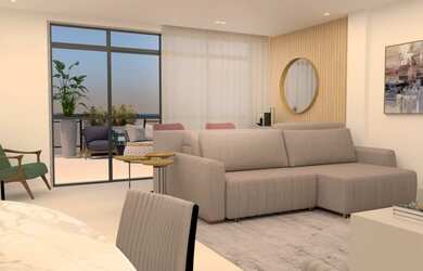 Imagem: O apartamento na cobertura possui 4 Dormitórios, 4 Banheiros