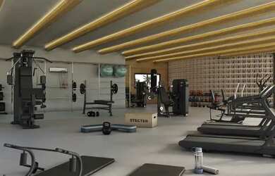 Imagem: O apartamento possui 1 Dormitório, 1 Banheiro, 1 Vaga na garagem