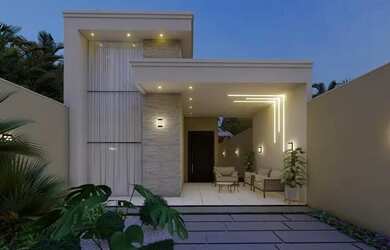 Imagem 3: Excelente Casas No Luzardo Viana Em Maracanaú, 100% Porcelanato Acabamento Fino!. 1G90GCH