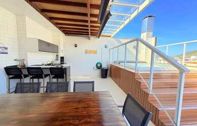 Imagem: O apartamento na cobertura possui 3 Dormitórios, 4 Banheiros