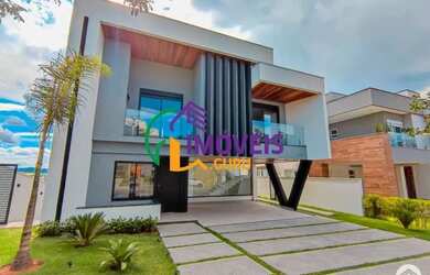 Imagem: A casa em condomínio possui 5 Dormitórios, 5 Banheiros, 4