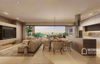 Imagem: O apartamento possui 3 Dormitórios, 4 Banheiros, 3 Vagas na