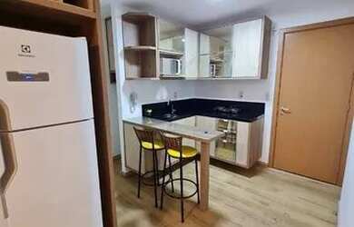 Imagem: O studio possui 1 Dormitório, 1 Banheiro, 1 Vaga na garagem