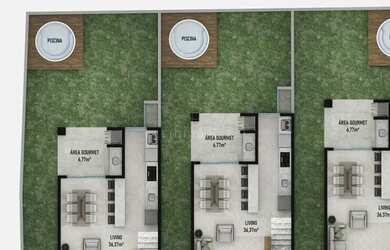 Imagem: A casa possui 3 Dormitórios, 4 Banheiros, 2 Vagas na garagem