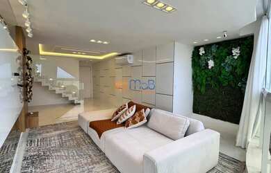 Imagem: O apartamento na cobertura possui 4 Dormitórios, 4 Banheiros