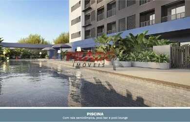 Imagem: O apartamento possui 1 Dormitório, 1 Banheiro, 1 Vaga na garagem