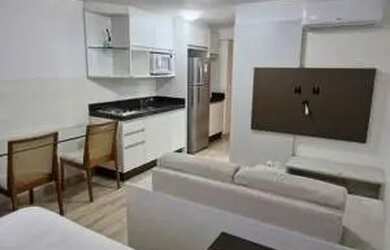 Imagem: O apartamento possui 1 Dormitório, 1 Banheiro, 28m² de Área