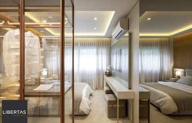 Imagem: O apartamento na cobertura possui 3 Dormitórios, 5 Banheiros