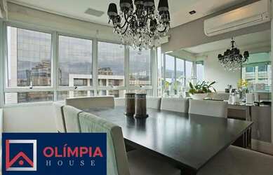 Imagem: O apartamento na cobertura possui 4 Dormitórios, 5 Banheiros