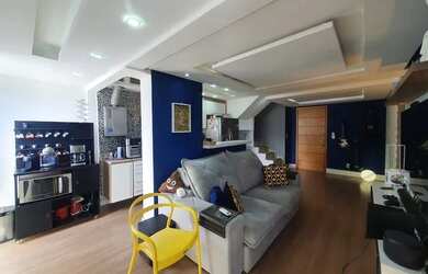 Imagem: O apartamento na cobertura possui 3 Dormitórios, 2 Banheiros