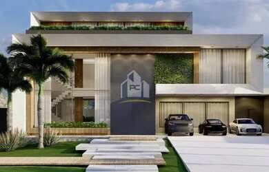 Imagem: A casa em condomínio possui 5 Dormitórios, 5 Banheiros, 4