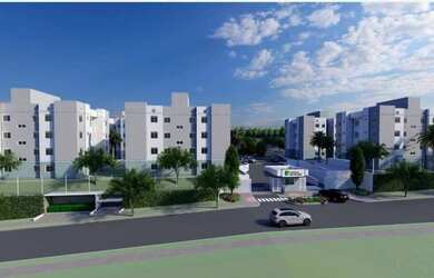 Imagem: O apartamento possui 2 Dormitórios, 1 Banheiro, 1 Vaga na garagem