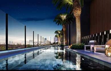 Imagem: O apartamento possui 1 Dormitório, 1 Banheiro, 1 Vaga na garagem