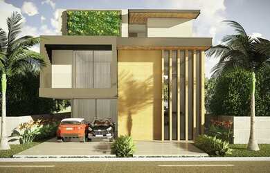 Imagem: A casa em condomínio possui 4 Dormitórios, 5 Banheiros, 4