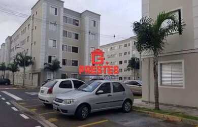 Imagem: O apartamento possui 1 Dormitório, 1 Banheiro, 1 Vaga na garagem