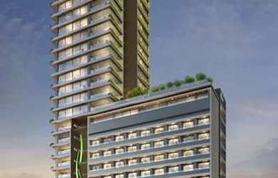 Imagem: O apartamento na cobertura possui 4 Dormitórios, 5 Banheiros