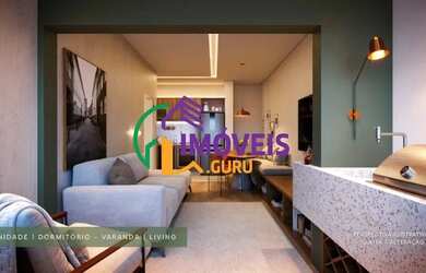 Imagem: O apartamento possui 1 Dormitório, 3 Banheiros, 2 Vagas na