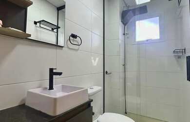 Imagem 8: Apartamento semimobiliado com 02 dormitórios, sacada e vista panorâmica