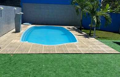 Imagem: A pousada chalé possui 3 Dormitórios, Acomodam 14 pessoas