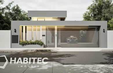 Imagem: A casa possui 3 Dormitórios, 5 Banheiros, 4 Vagas na garagem