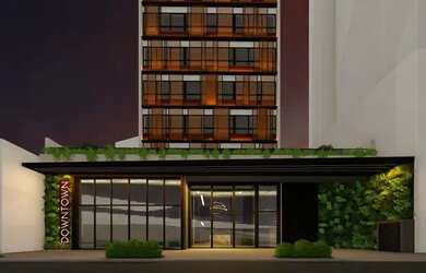 Imagem: O apartamento possui 1 Dormitório, 1 Banheiro, 1 Vaga na garagem