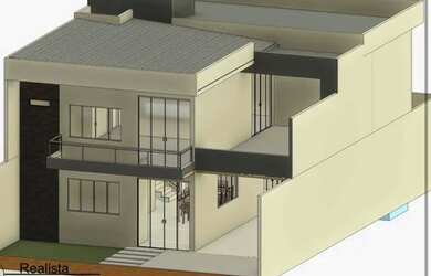 Imagem: A casa possui 4 Dormitórios, 2 Vagas na garagem e está localizado