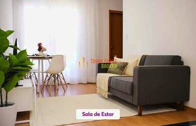 Imagem: O apartamento possui 2 Dormitórios, 1 Banheiro, 1 Vaga na garagem