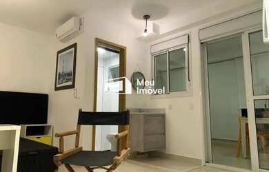 Imagem: O apartamento possui 1 Dormitório, 1 Banheiro, 2 Vagas na garagem