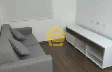 Imagem: O apartamento possui 1 Dormitório, 1 Banheiro, 1 Vaga na garagem