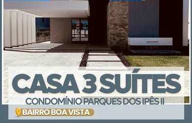 Imagem: A casa em condomínio possui 3 Dormitórios, 1 Banheiro, 3 Vagas