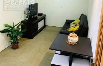 Imagem: O apartamento possui 1 Dormitório, 1 Banheiro, 1 Vaga na garagem