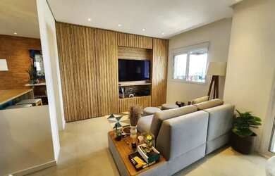 Imagem: O apartamento possui 1 Dormitório, 3 Banheiros, 2 Vagas na