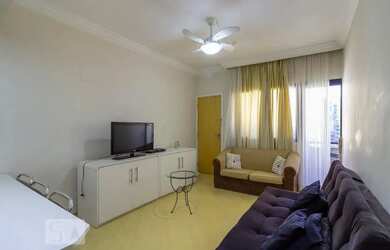 Imagem: O apartamento possui 1 Dormitório, 1 Banheiro, 1 Vaga na garagem