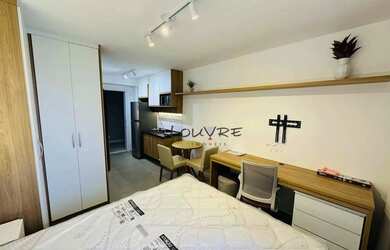 Imagem: O studio possui 1 Dormitório, 1 Banheiro, 25m² de Área, Imóvel