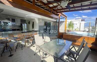 Imagem: O apartamento na cobertura possui 3 Dormitórios, 3 Banheiros