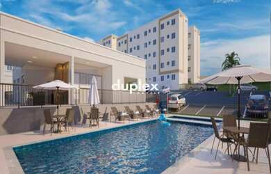 Imagem: O apartamento possui 2 Dormitórios, 1 Banheiro, 1 Vaga na garagem