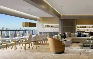 Imagem: O apartamento possui 4 Dormitórios, 4 Banheiros, 2 Vagas na