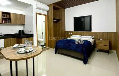 Imagem: O studio possui 1 Dormitório, 1 Banheiro, 1 Vaga na garagem